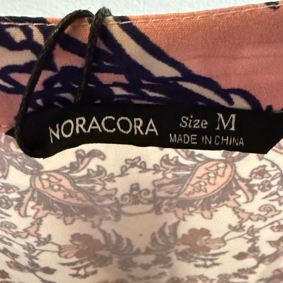 NWT Noracora women’s Bohemian Floral Dress/Tunic with Tassel fringe size M - Picture 2 of 4